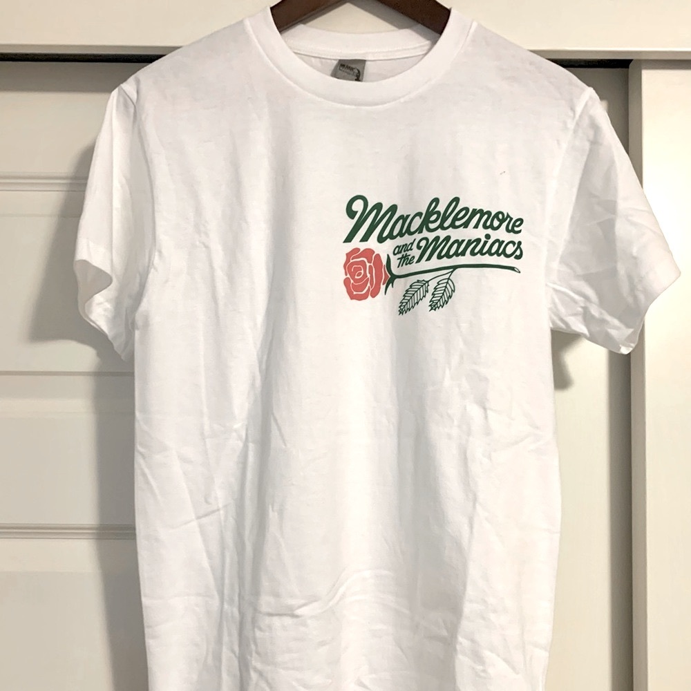 Macklemore and the Maniacs tour t-shirt.